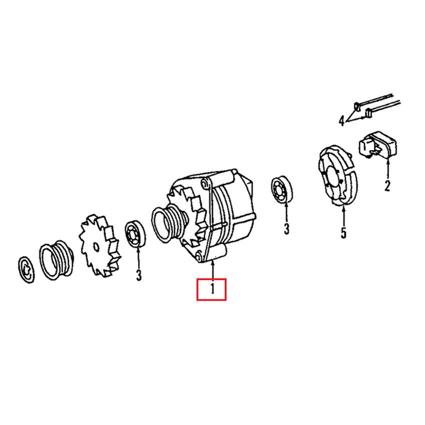 Mercedes Alternator (70A) (Rebuilt) 007154540280